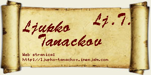 Ljupko Tanackov vizit kartica